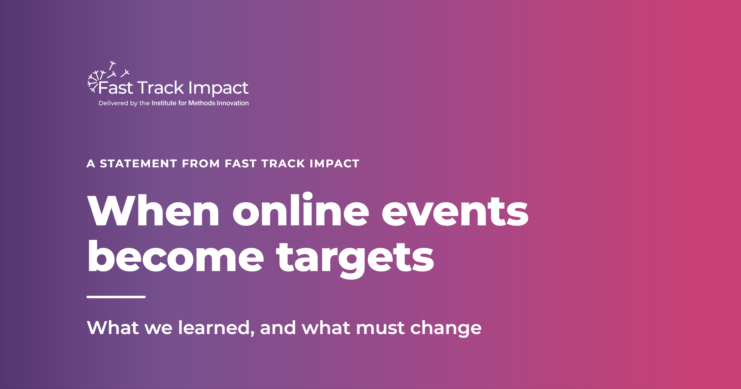 When Online Events Become Targets: What We Learned, and What Must Change